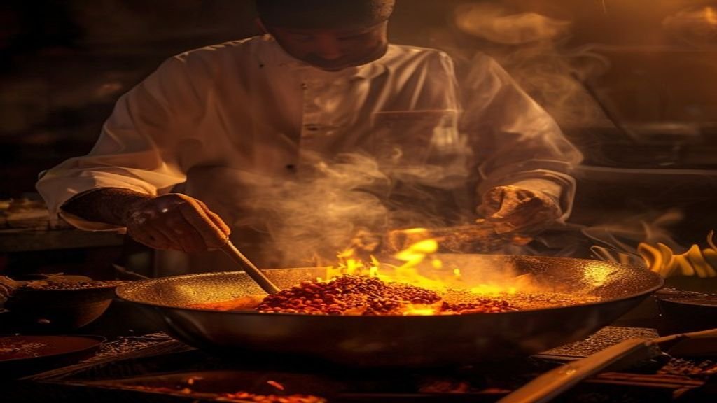 Foto hidangan tradisional Indonesia dengan warna cerah, menampilkan rasa autentik kuliner nusantara.