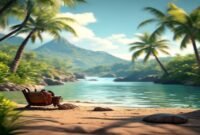 AI Image: wisata illustration